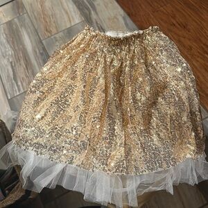 Think Pink Bows Girls Sequin and Tool Skirt